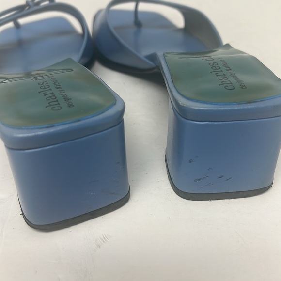 Vintage Charles David designed by Nathalie M Original Leather Heeled Sandal 6.5 - Picture 8 of 11